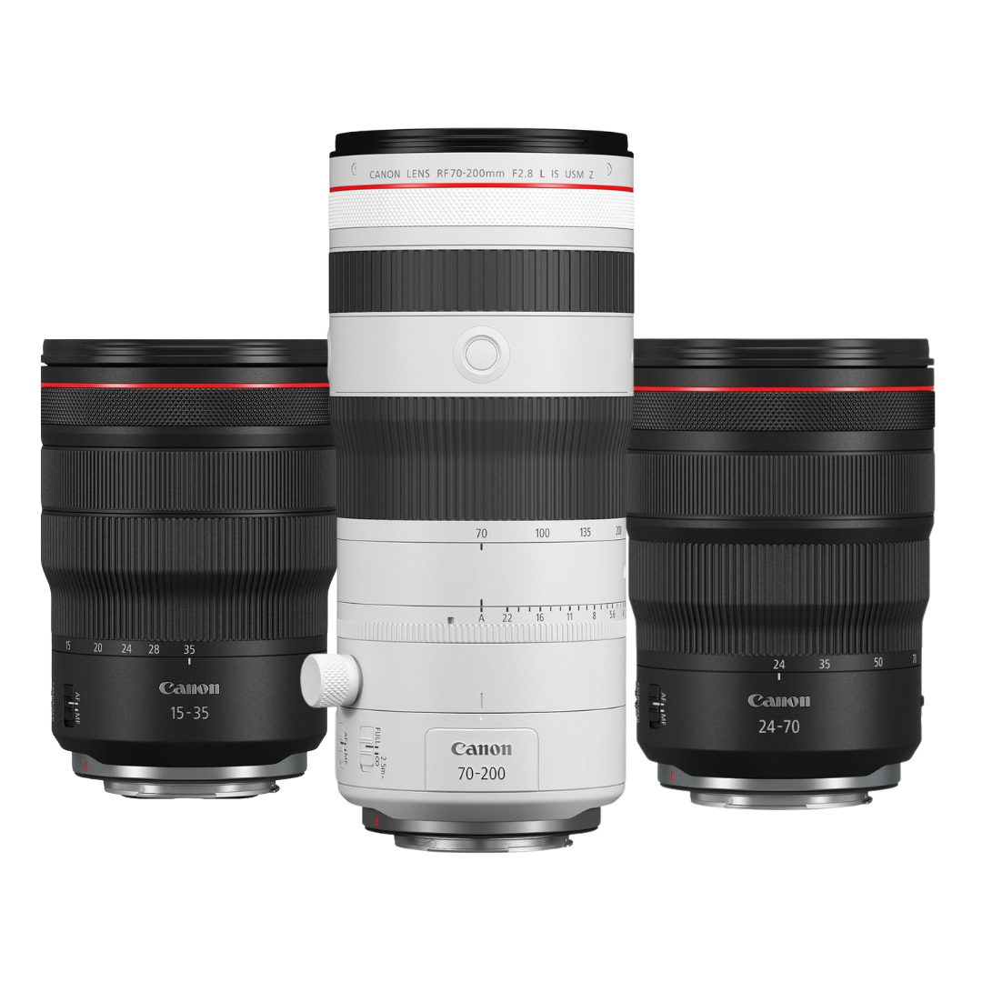 Win the ultimate Canon lens collection. Main prize image.