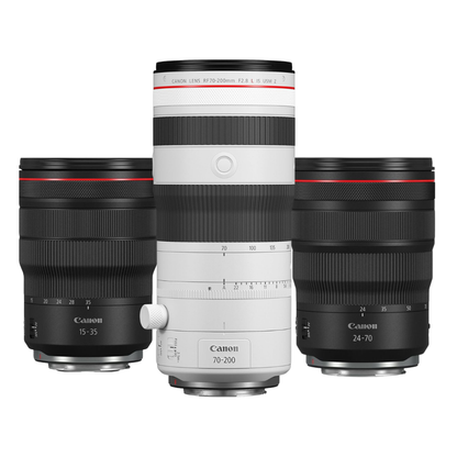 Win the ultimate Canon lens collection. Main prize image.
