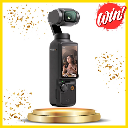 Win a DJI Osmo Pocket 3 Vlog Combo.