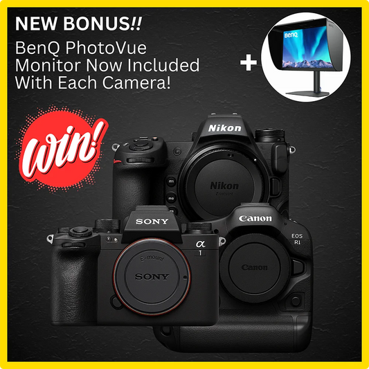 Exclusive Flagship Camera Giveaway #725 - main image. Win a anon R1, Sony A1 II, or Nikon Z9.