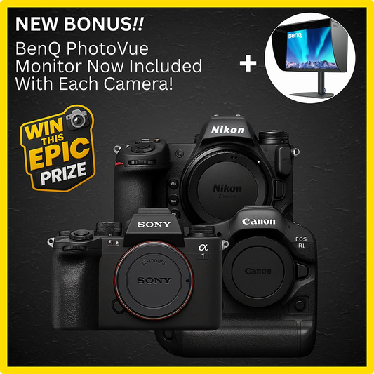 Exclusive Flagship Camera Giveaway #725 - main image. Win a anon R1, Sony A1 II, or Nikon Z9.