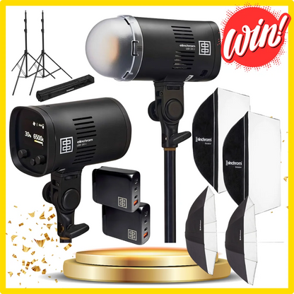 Win an Elinchrom LED 100 C LED Light Custom Kit.