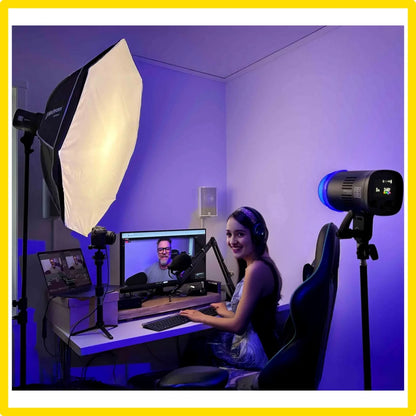 Elinchrom LED 100 C LED Light Custom Kit stdio setup.