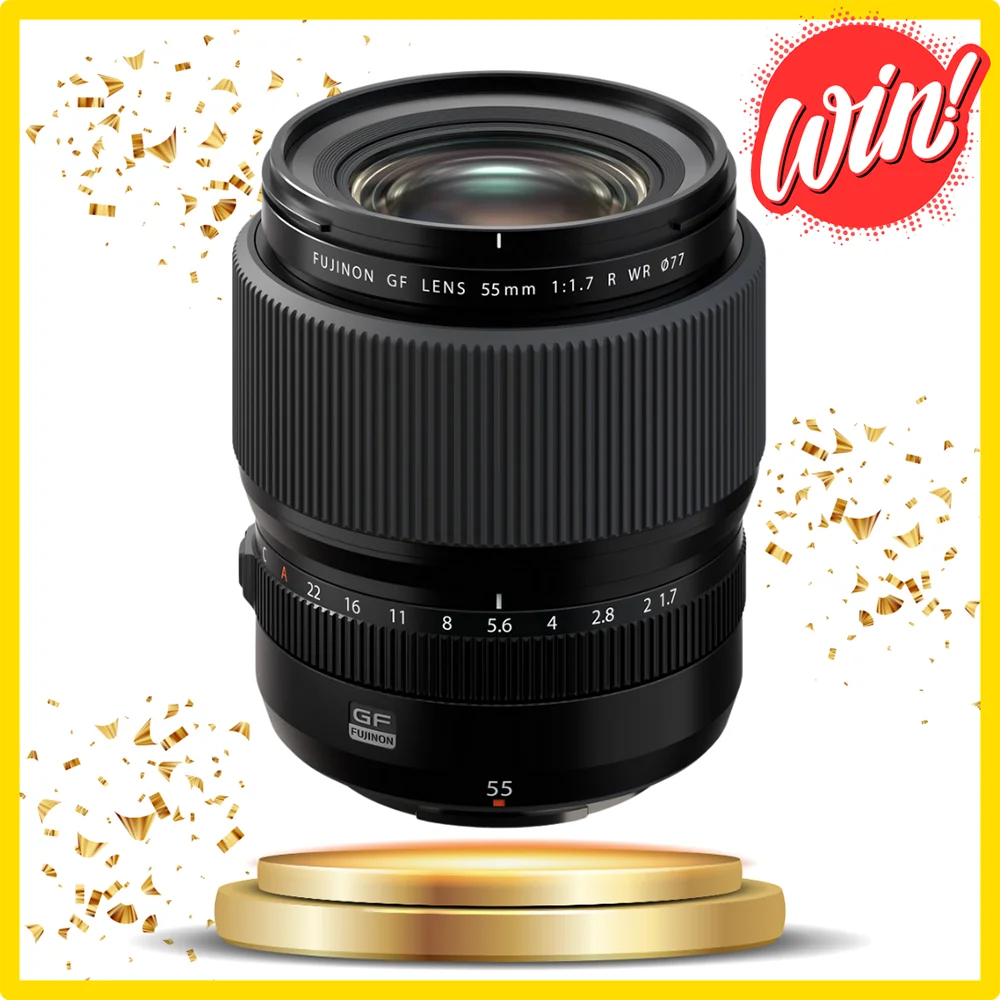 Win a Fujinon GF 55mm F1.7 R WR Lens.