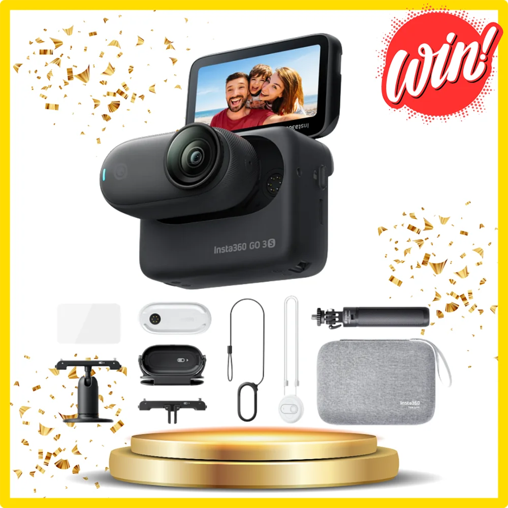 Win an Insta360 GO 3S Ultimate Bundle.