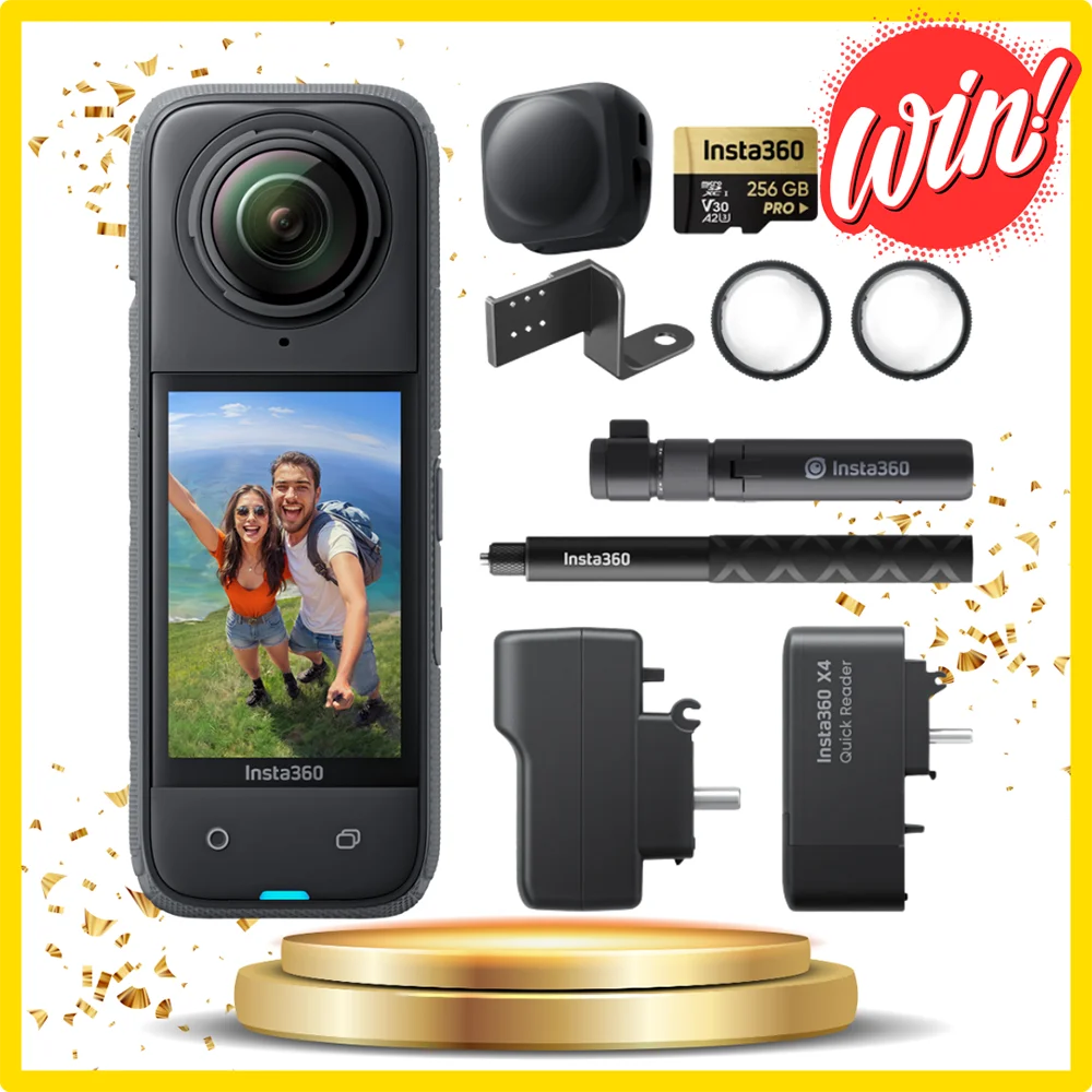 Win an Insta360 X4 Creator Bundle.