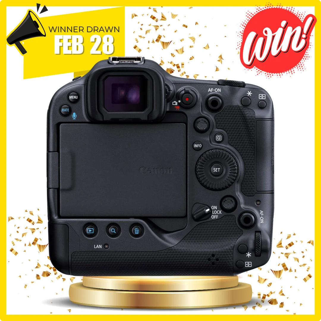 Product picture 4. Win a Canon EOS R3 + a Canon RF 24-70mm f/2.8 L IS USM Lens.