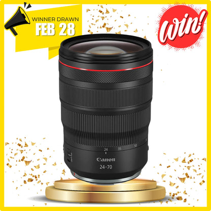 Product picture 9. Win a Canon EOS R3 + a Canon RF 24-70mm f/2.8 L IS USM Lens.