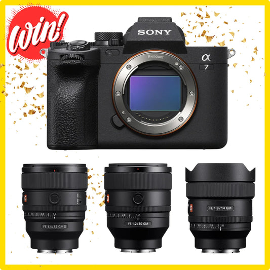 Win a Sony A7 IV Camera and Lens Bundle. Main image.