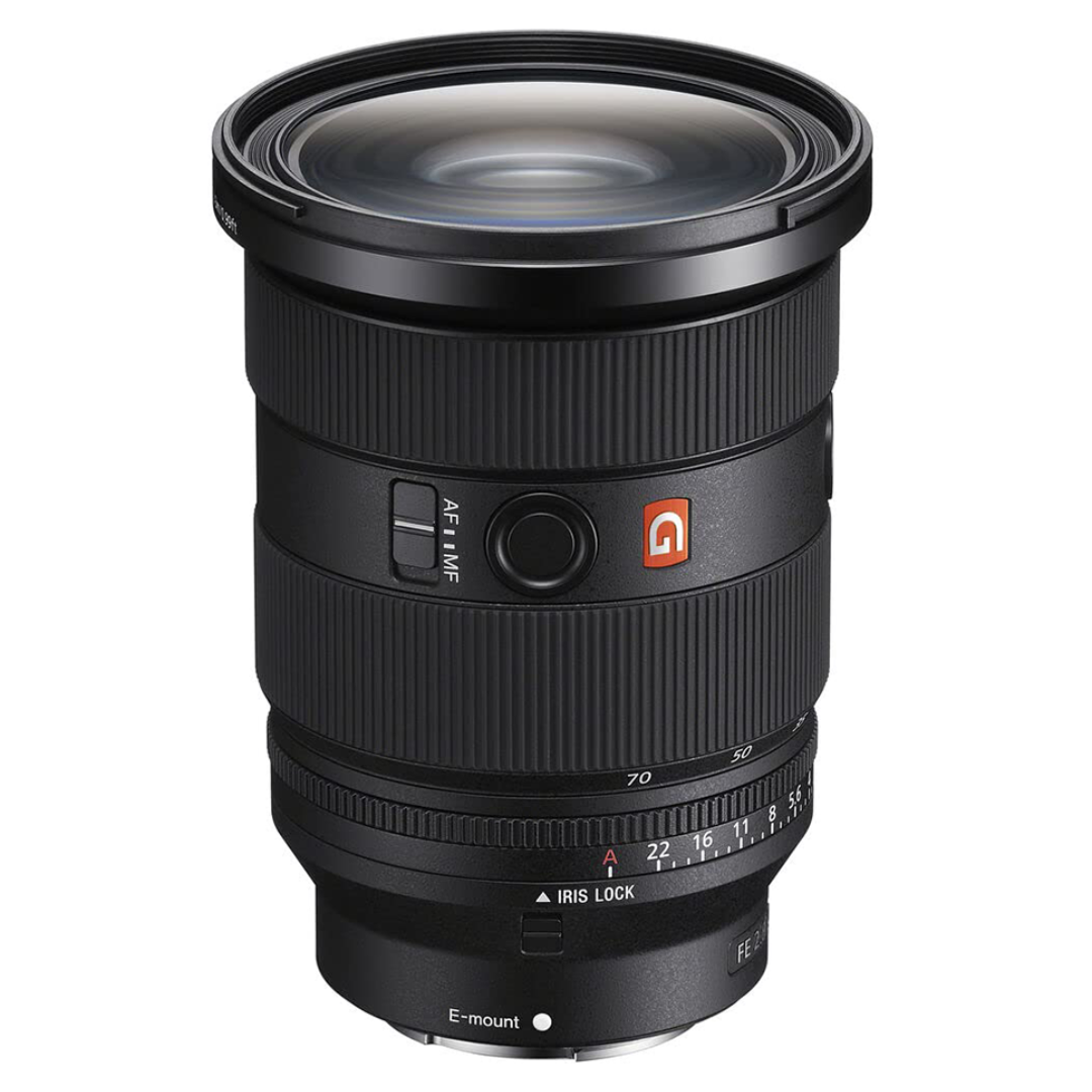 Sony 24-70mm F2.8 GM II lens on a white background.