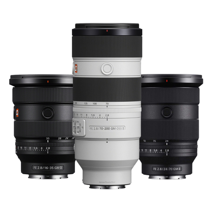 Win the ultimate Sony lens collection. Main prize image.