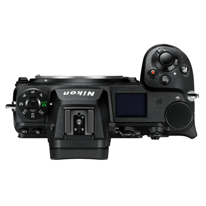 Top view of the Nikon Z7 II camera body on a white background.