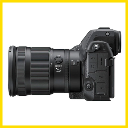Win a Nikon Z8 Camera Bundle. Side view of the Nikon Z8.